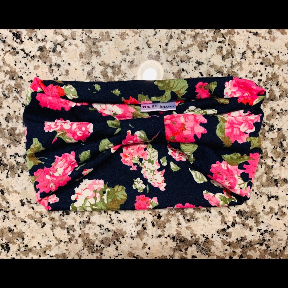 Headband, topknot, turban floral print, Be. Brand